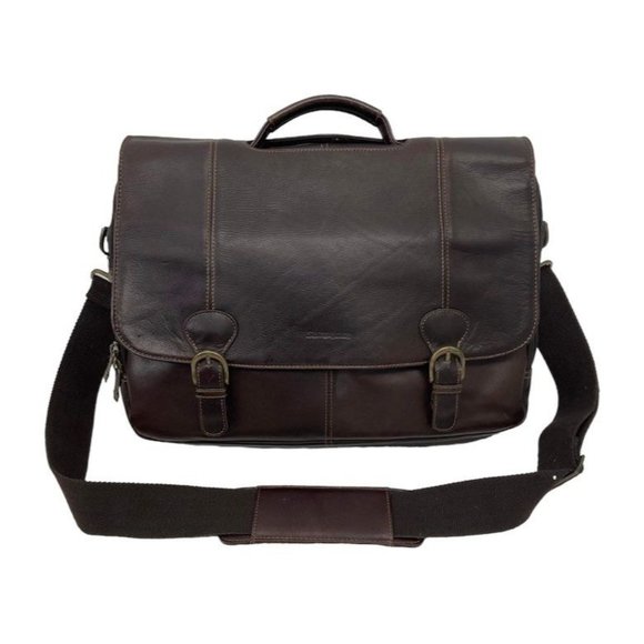 Samsonite Other - Samsonite High Street Leather Flapover 15.6" Laptop Case with Detachable Strap